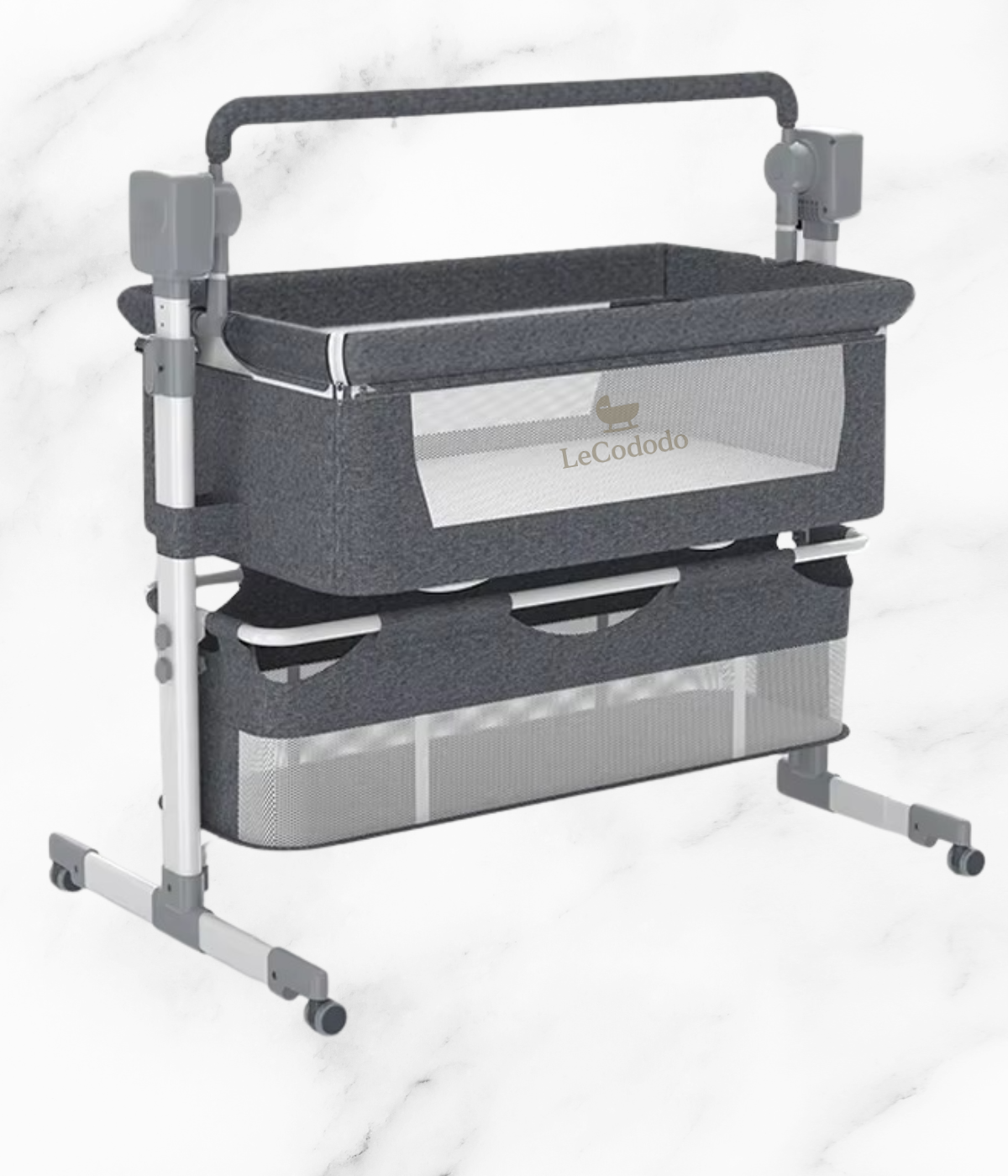 Berceau Cododo Électrique Premium – Hauteur Réglable & Bascule Automatique