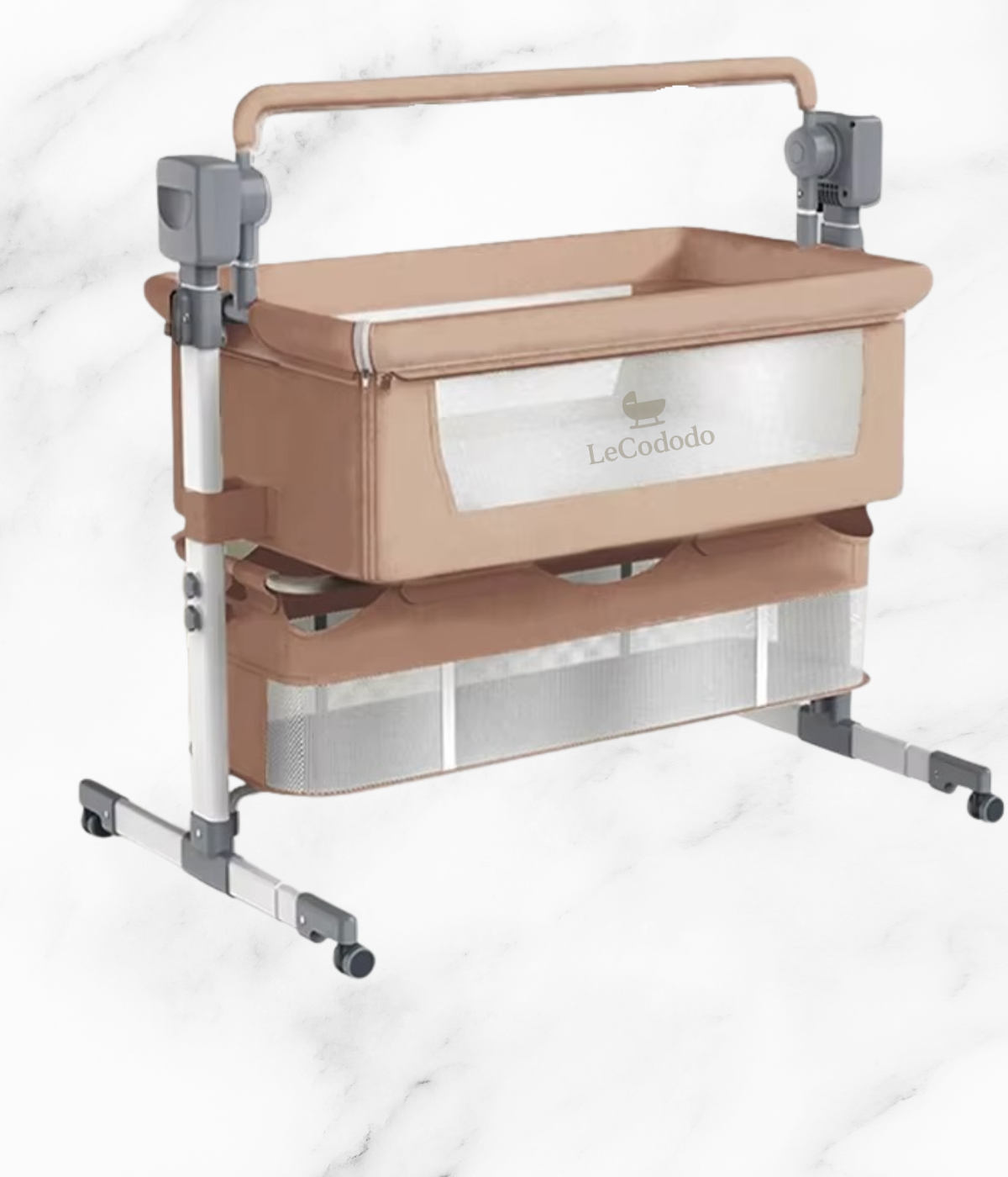 Berceau Cododo Électrique Premium – Hauteur Réglable & Bascule Automatique