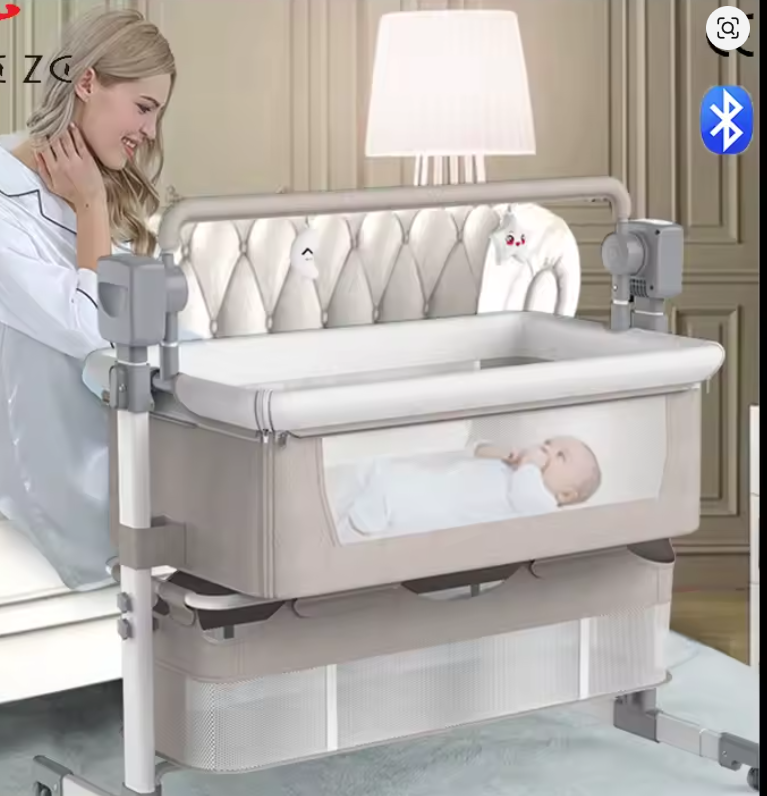 Berceau Cododo Électrique Premium – Hauteur Réglable & Bascule Automatique